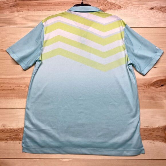 Ping Polo Shirt Large Blue Sensor Cool Performance Golf Tour Modern Fit - Picture 13 of 15